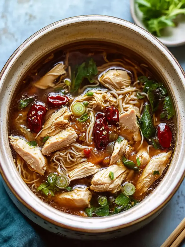 Sesame Oil Chicken Soup