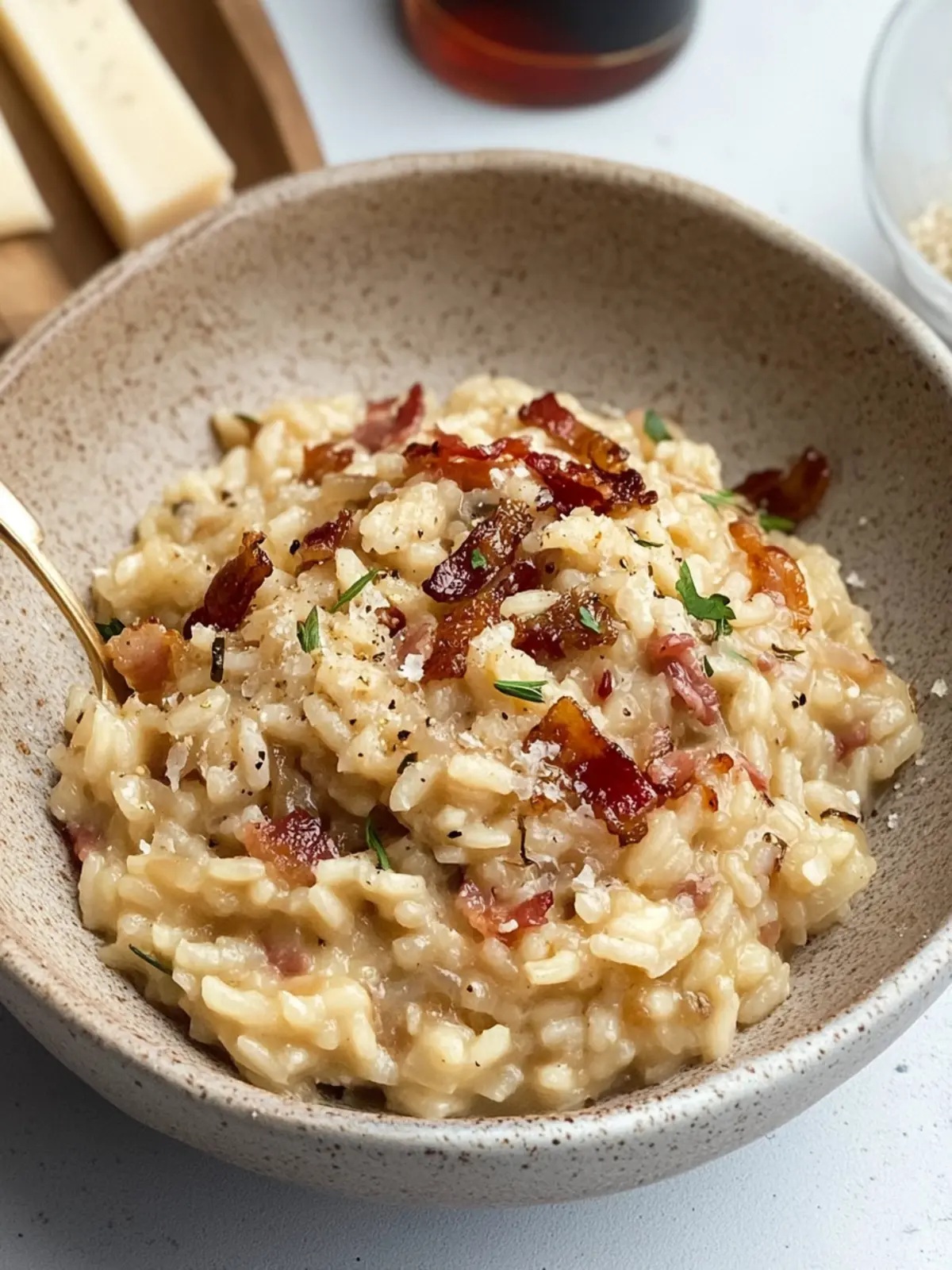 Savory Caramelized Onion, Bacon, and Parmesan Risotto Bliss Caramelized Onion, Bacon, and Parmesan Risotto