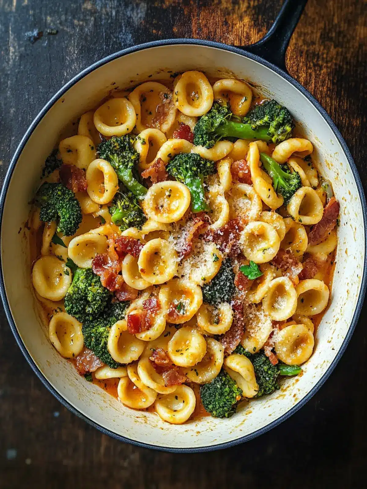 Delicious Spicy Bacon Broccoli Orecchiette in Just 30 Minutes Spicy Bacon Broccoli Orecchiette
