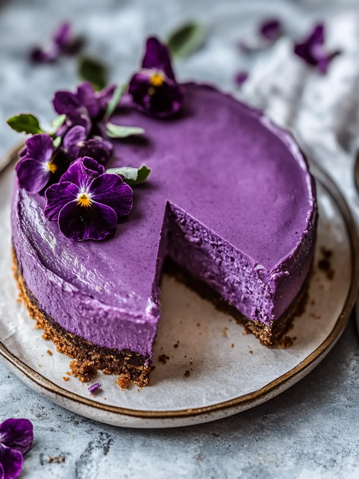 Delightful Ube Basque Cheesecake That'll Wow Your Guests Ube Basque Cheesecake