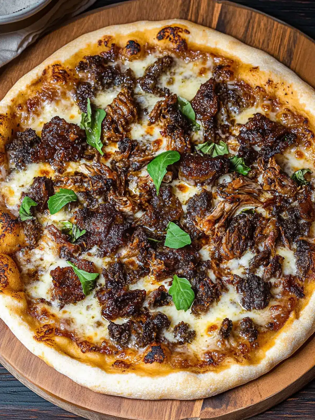 Irresistible Truffle Oxtail Pizza: A Gourmet Delight at Home Truffle Oxtail Pizza