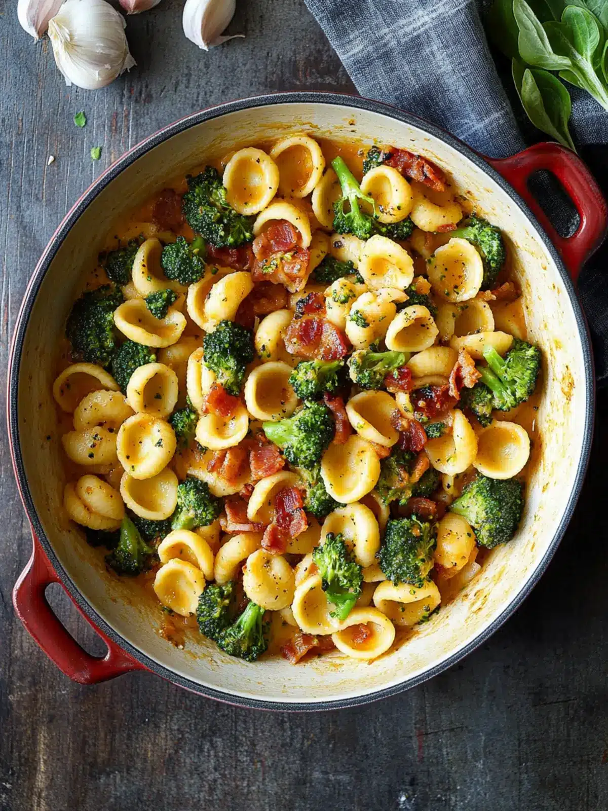 Delicious Spicy Bacon Broccoli Orecchiette in Just 30 Minutes Spicy Bacon Broccoli Orecchiette