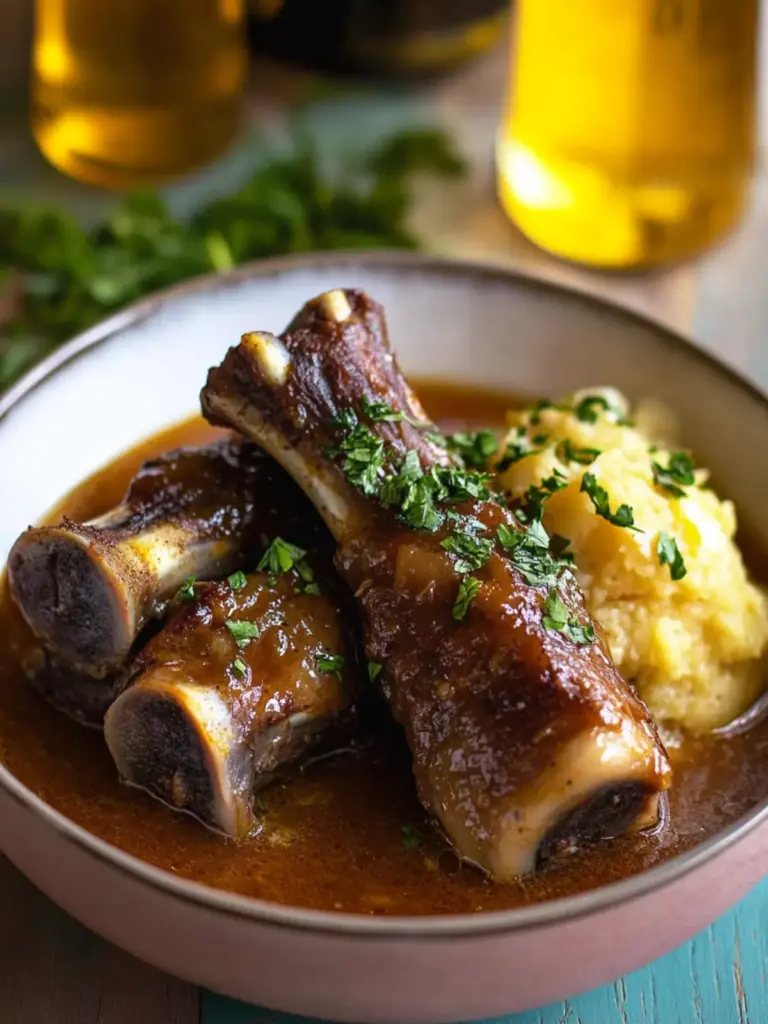Beer Braised Spiced Pork Shanks