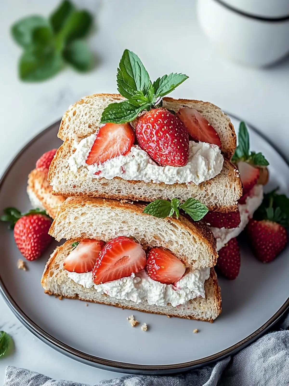 Strawberry Tea Sandwiches
