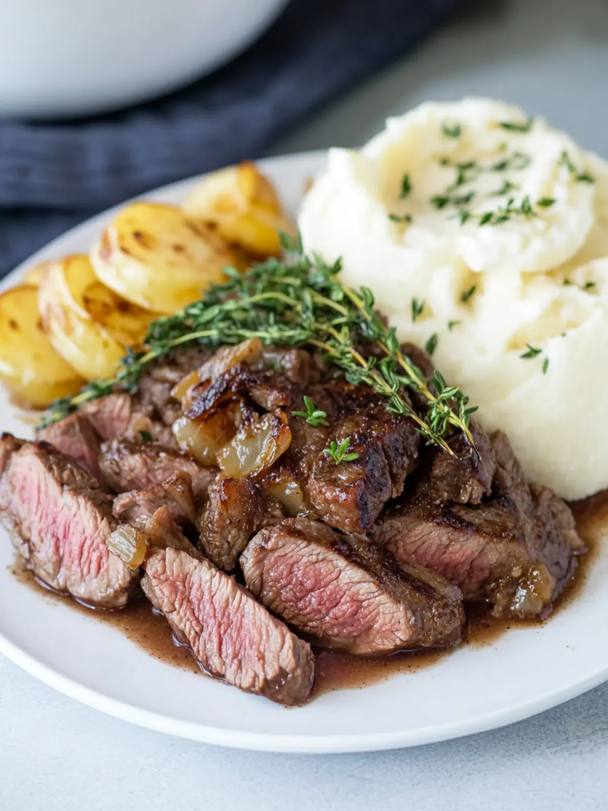 Savory Crock Pot Sirloin Steak with Rich Gravy Bliss Crock Pot Sirloin Steak