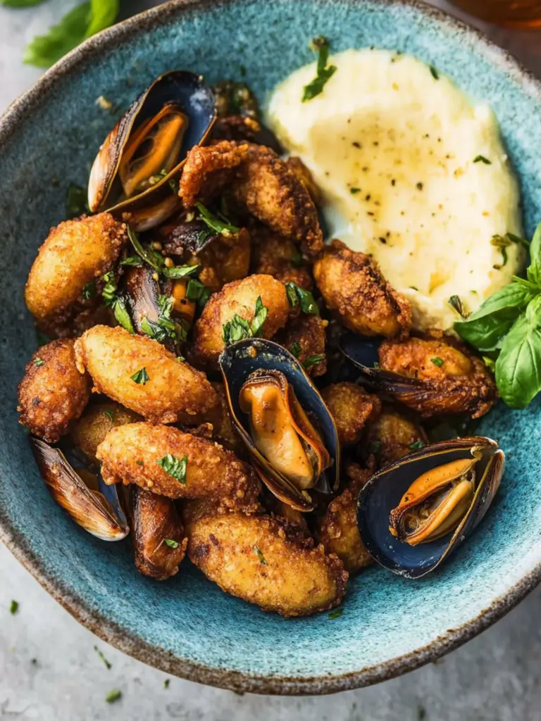 Greek Fried Mussels