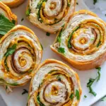 Delicious Chicken Cheddar Pinwheel Sandwiches in 10 Minutes Chicken Cheddar Pinwheel Sandwiches