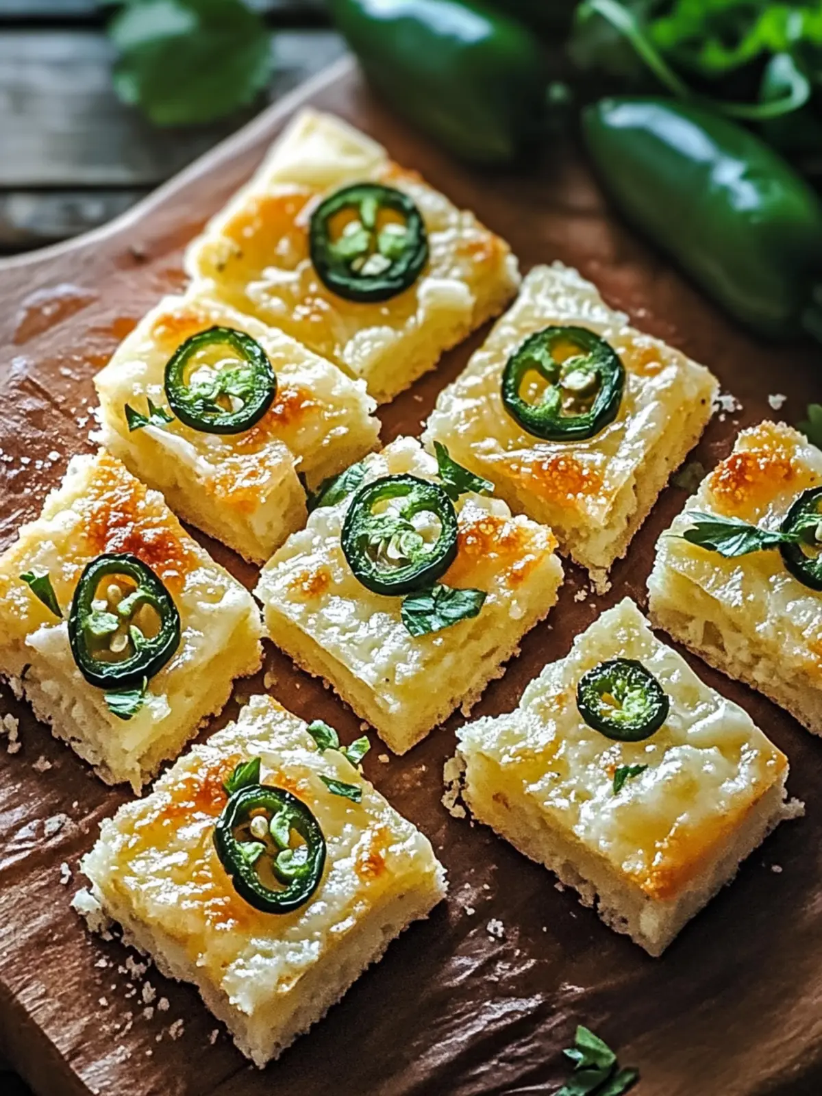 Spicy Jalapeño Cheese Squares for Irresistible Snacking Jalapeño Cheese Squares