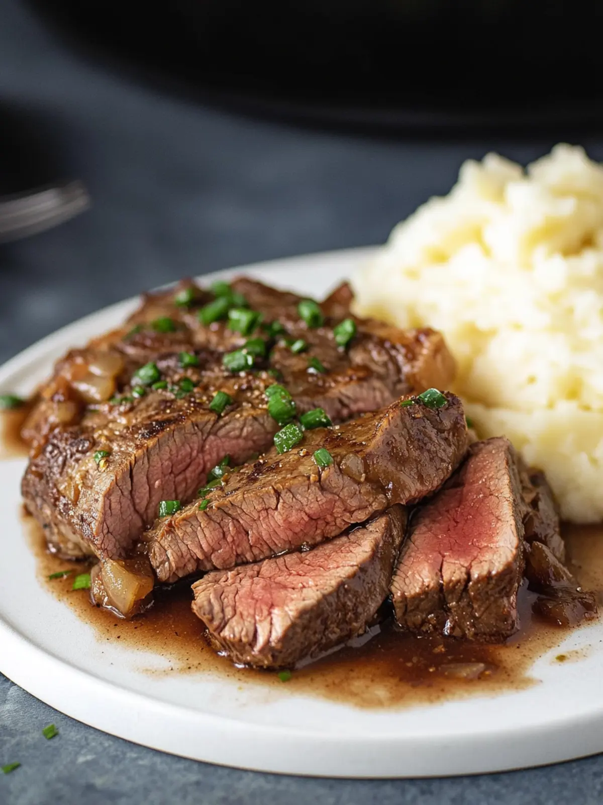 Savory Crock Pot Sirloin Steak with Rich Gravy Bliss Crock Pot Sirloin Steak