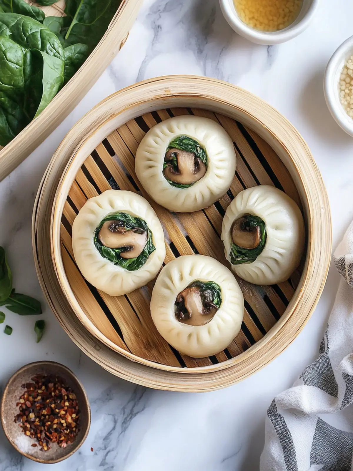 Delicious Mushroom and Spinach Steam Buns You’ll Love to Make Mushroom and Spinach Steam Buns