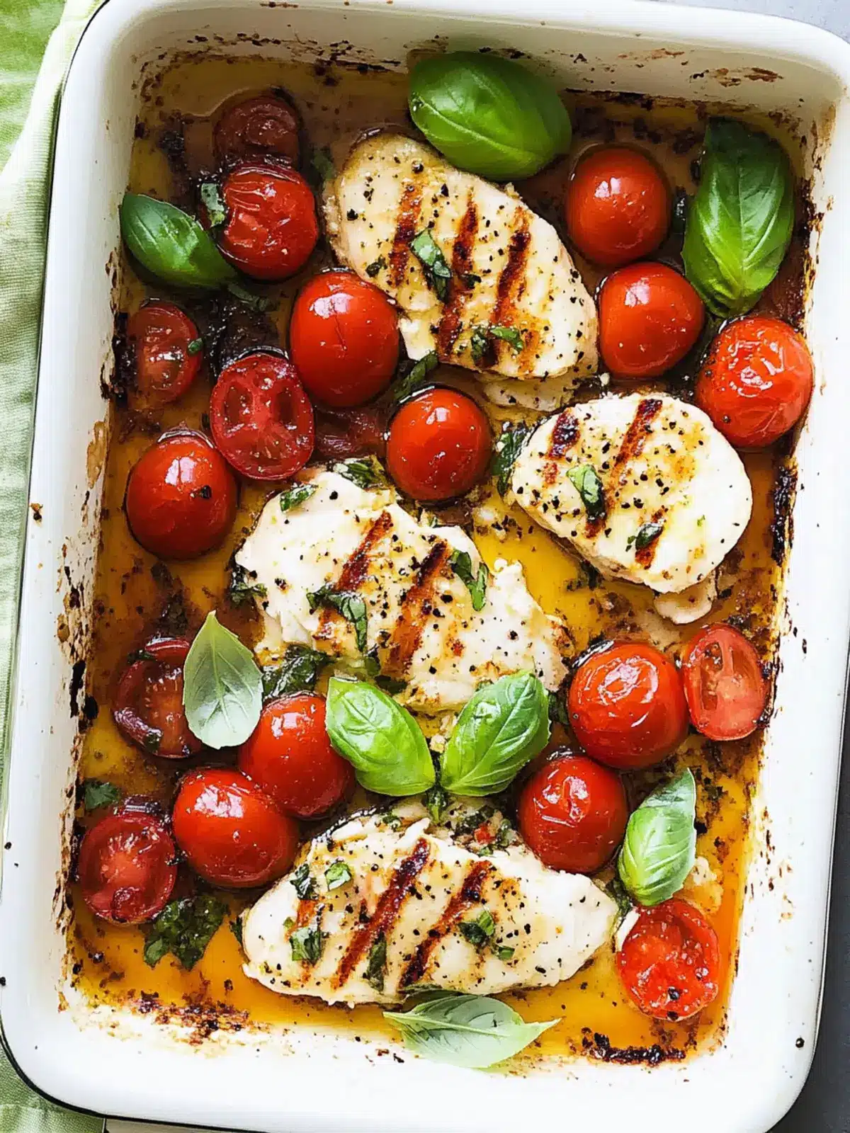 Savor the Flavor: Easy Baked Caprese Chicken Delight Baked Caprese Chicken