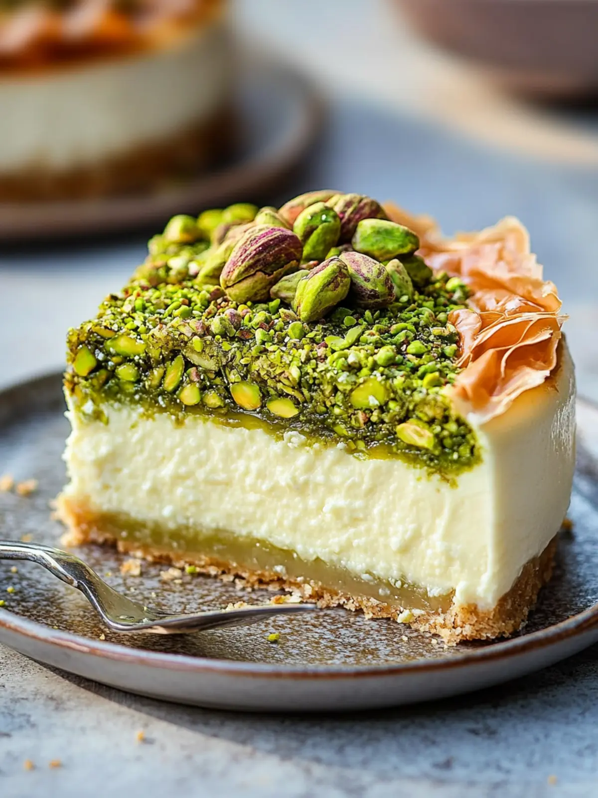 Decadent Baklava Pistachio Cheesecake to Indulge Your Cravings Baklava Pistachio Cheesecake