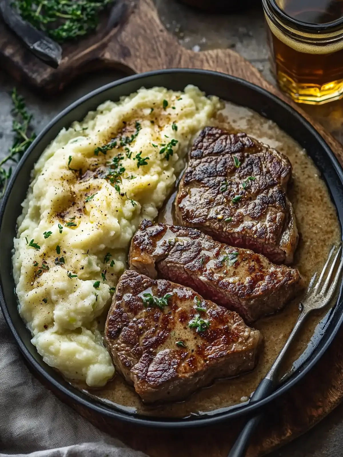 Savor Gaelic Irish Steaks with Whiskey Cream and Colcannon Gaelic Irish Steaks with Whiskey Cream and Colcannon