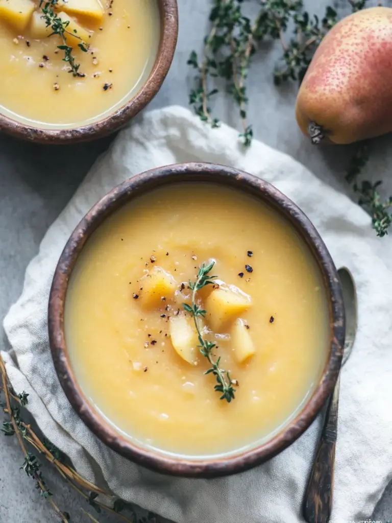 Pear & Sweet Potato Soup