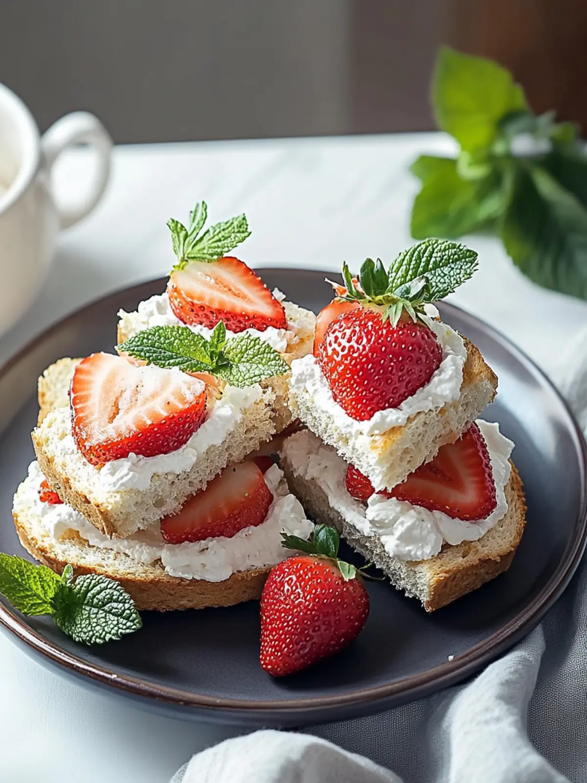 Strawberry Tea Sandwiches