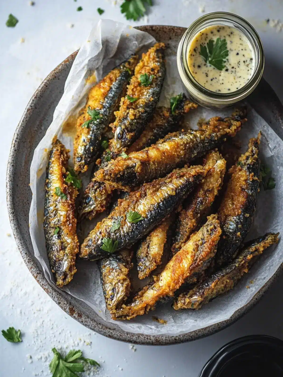 Delicious Moroccan Fried Sardines with Chermoula Recipe Moroccan Fried Sardines with Chermoula