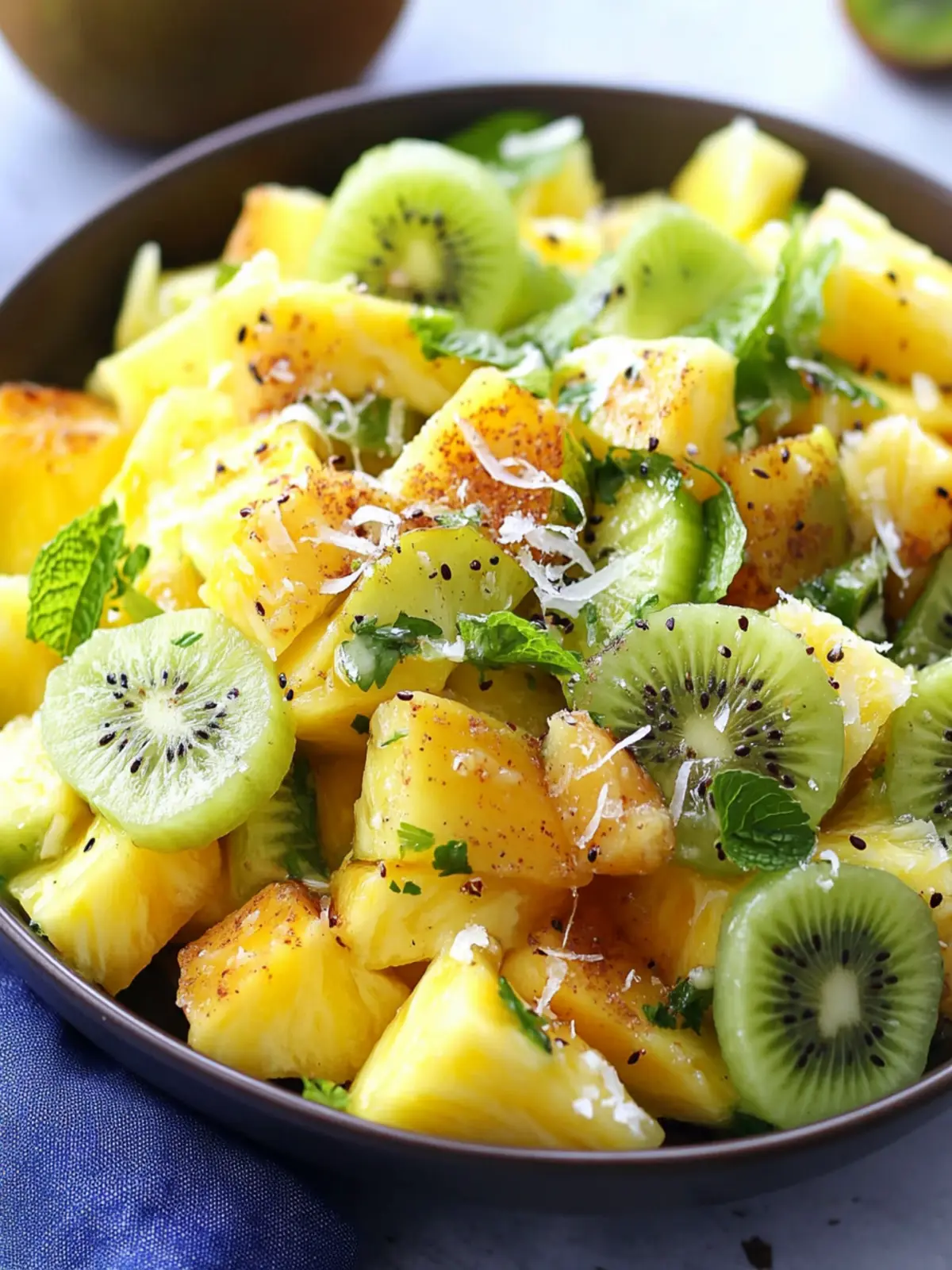 Pineapple Kiwi Salad That’s Refreshing and Full of Flavor Pineapple Kiwi Salad