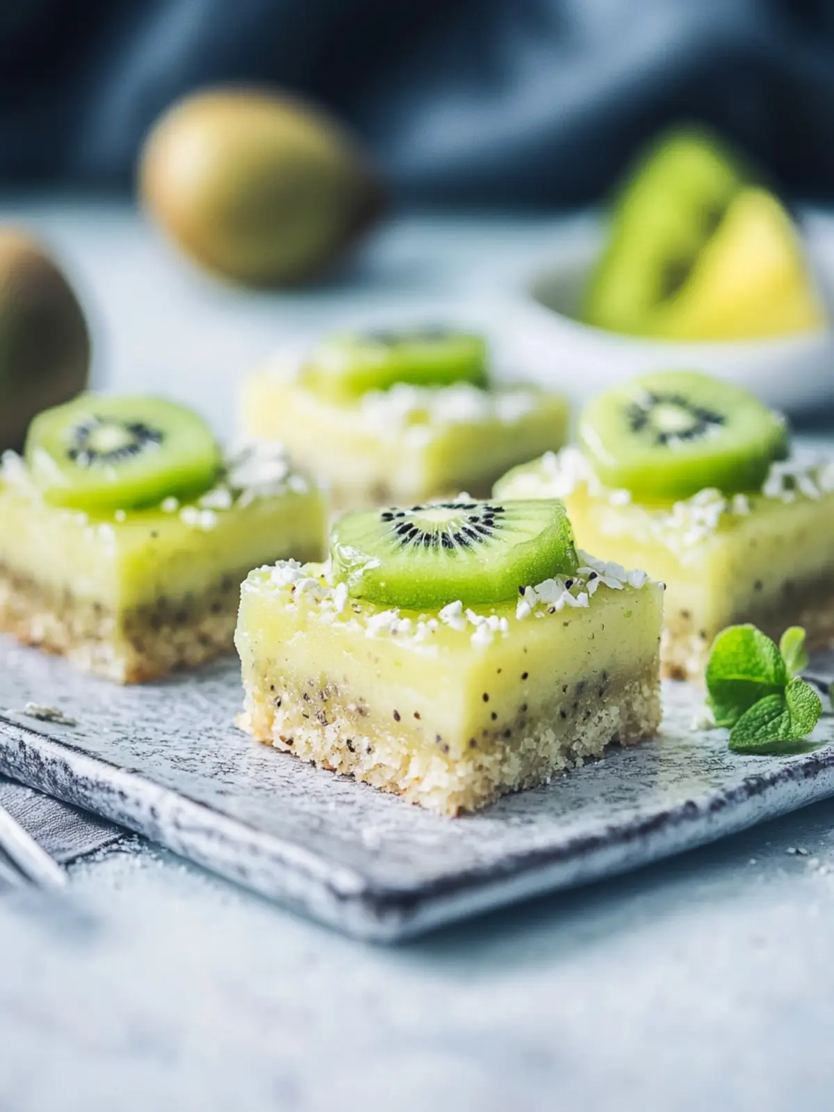 Refreshing Kiwi Bars for a Fun Tropical Twist Kiwi Bars