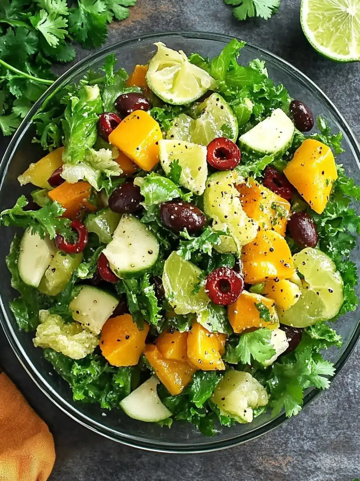 Discover Caribbean Salad with Honey Lime Dressing Bliss Caribbean Salad with Honey Lime Dressing