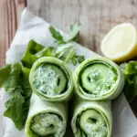 Cucumber Wraps with Green Goddess Dressing