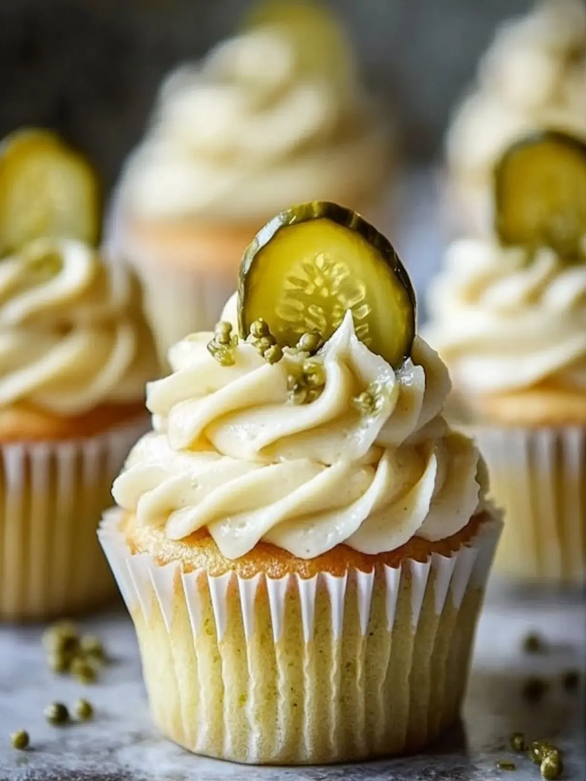 Tangy Dill Pickle Cupcakes That Will WOW Your Taste Buds Tangy Dill Pickle Cupcakes