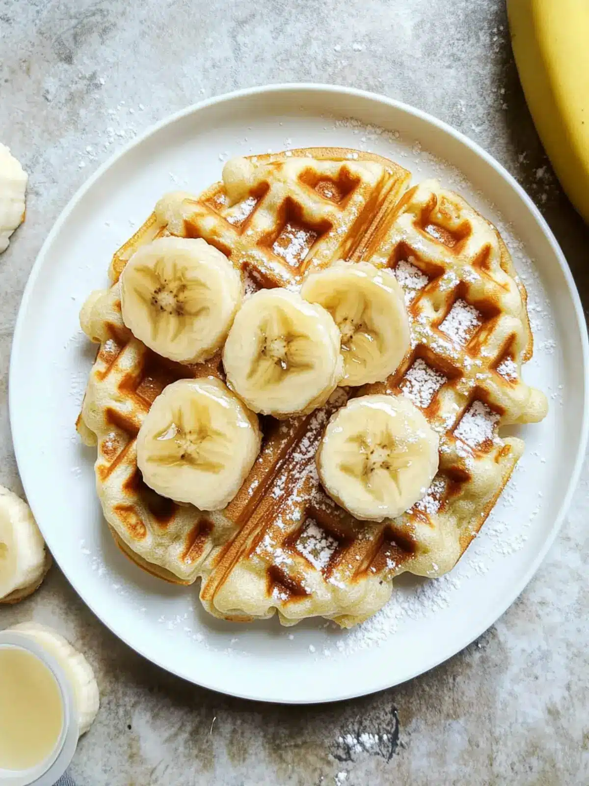 Banana Mochi Waffles: Chewy Goodness in Every Bite Banana Mochi Waffles