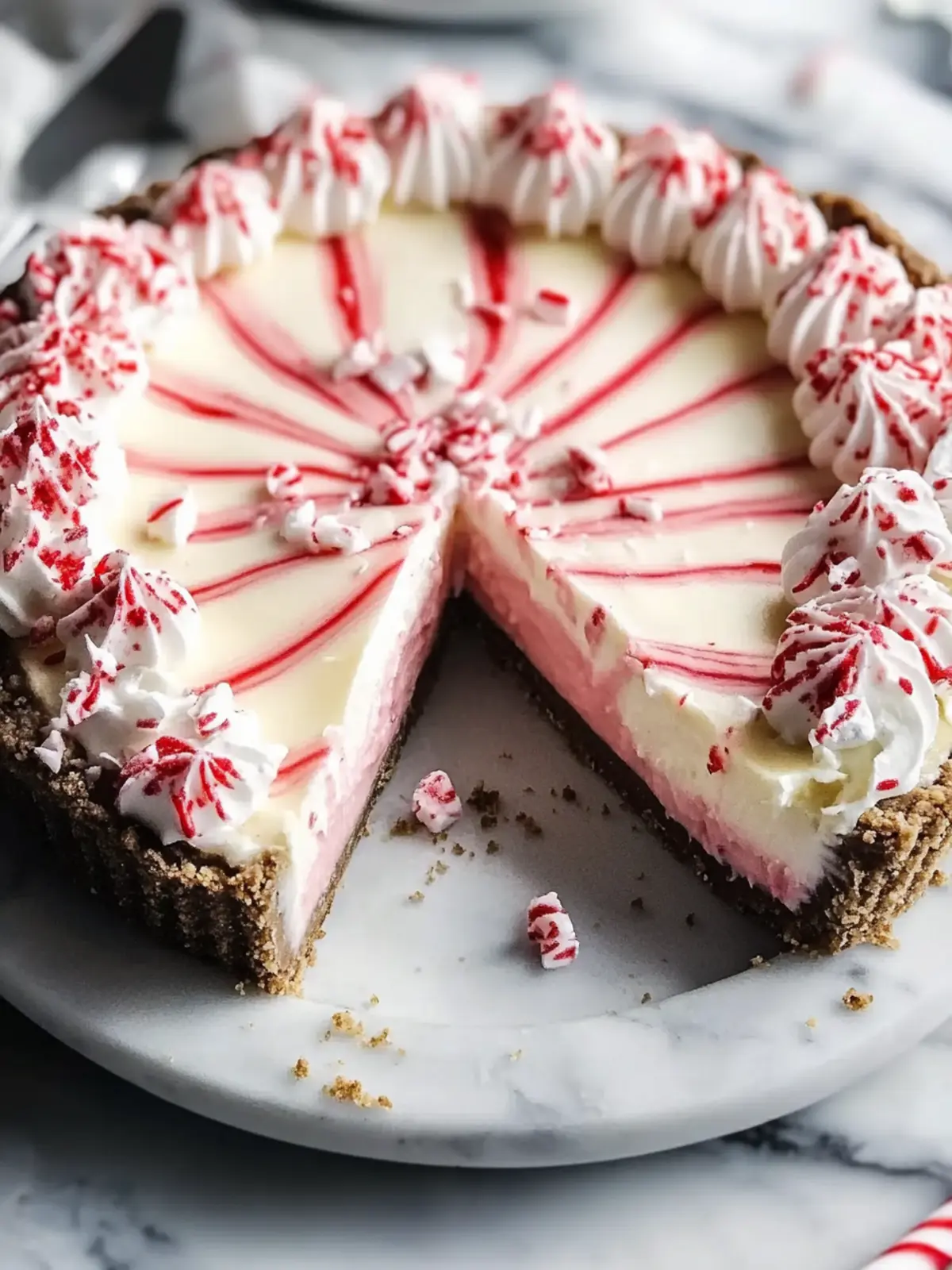 Irresistible No-Bake Candy Cane Pie for Holiday Cheer Candy Cane Pie