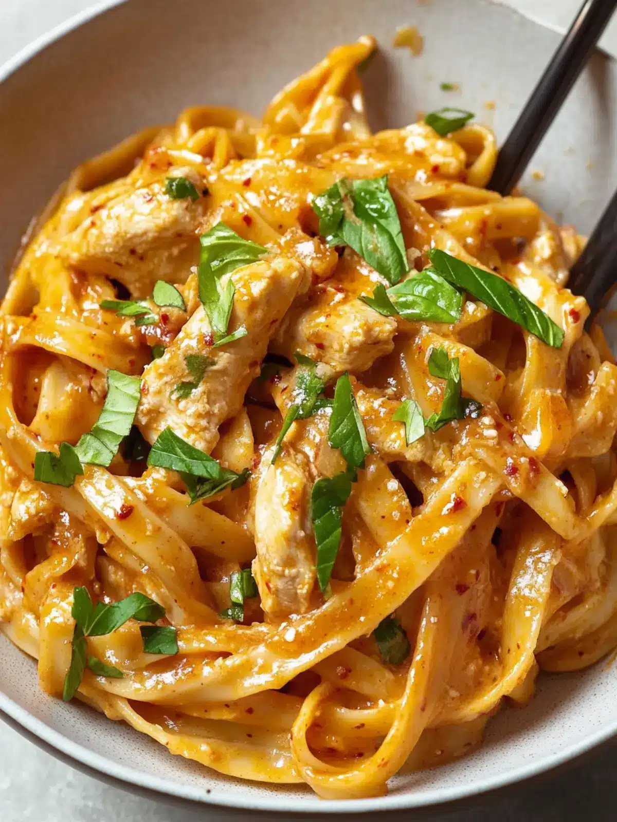 Spicy Gochujang Chicken Alfredo for an Exciting Dinner Night Gochujang Chicken Alfredo