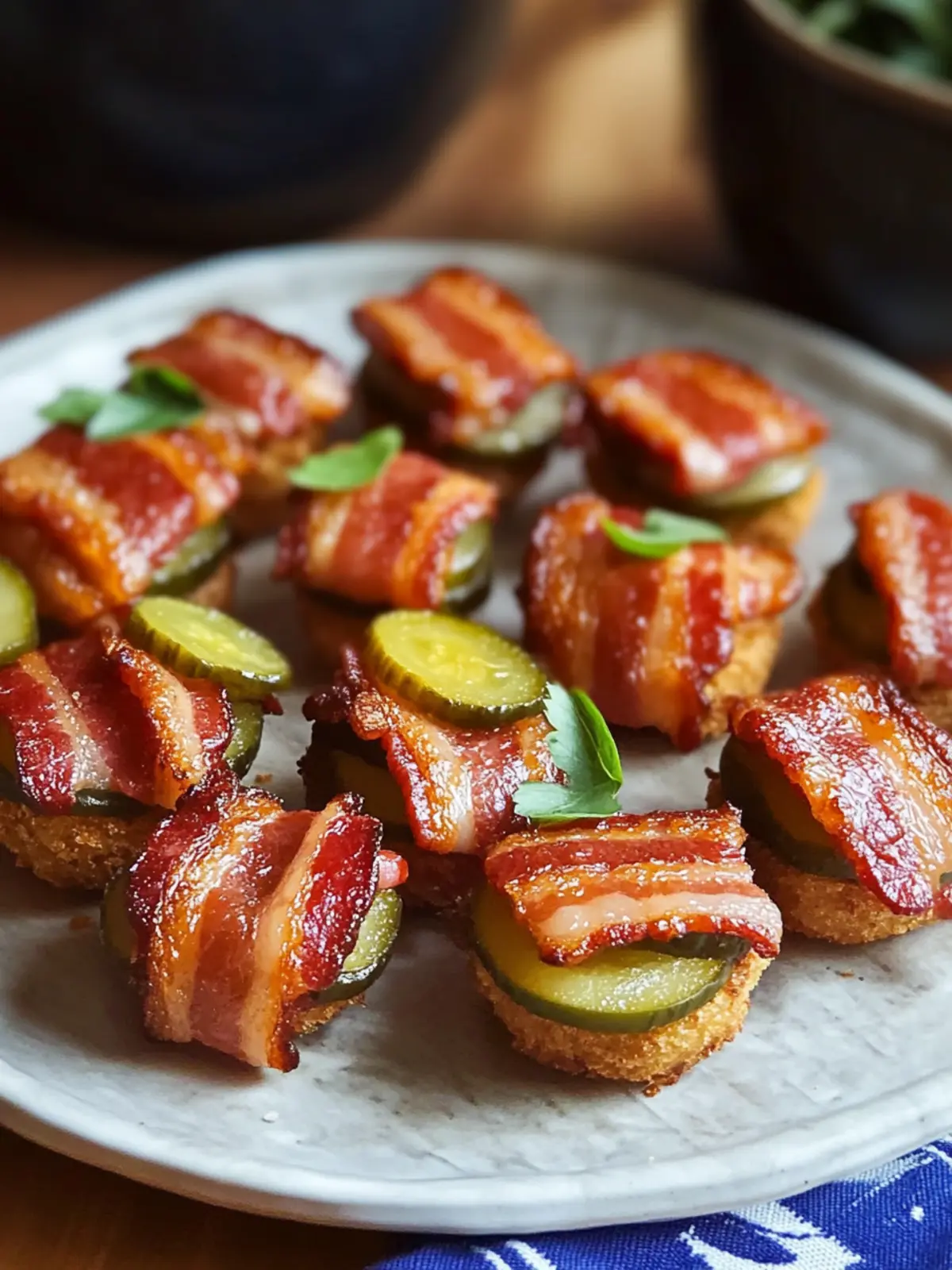 Smoked Bacon-Wrapped Cracker Bites with Pickles for Game Day Smoked Bacon-Wrapped Cracker Bites with Pickles
