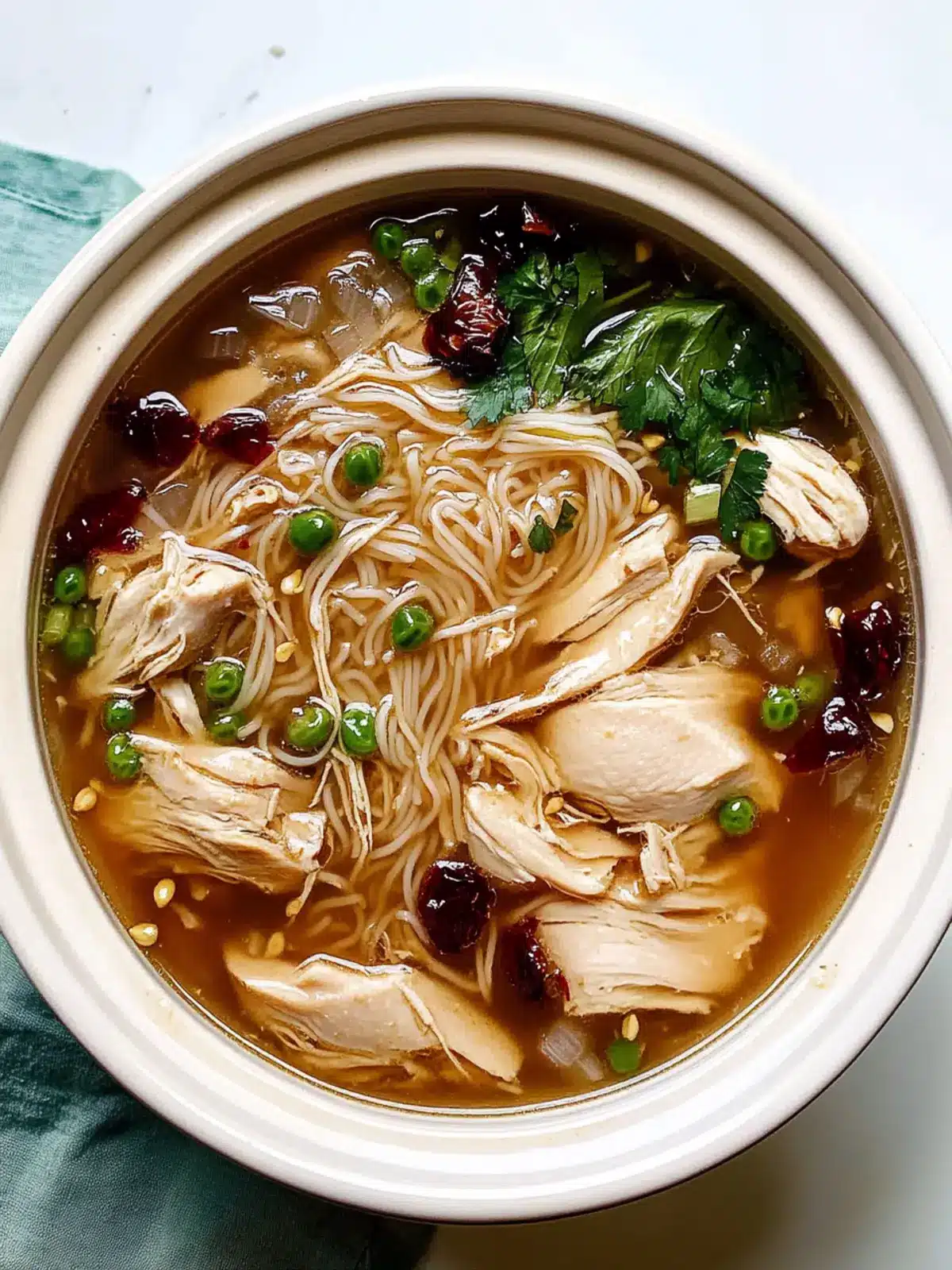 Sesame Oil Chicken Soup