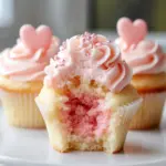 Valentine Pink Champagne Cupcakes