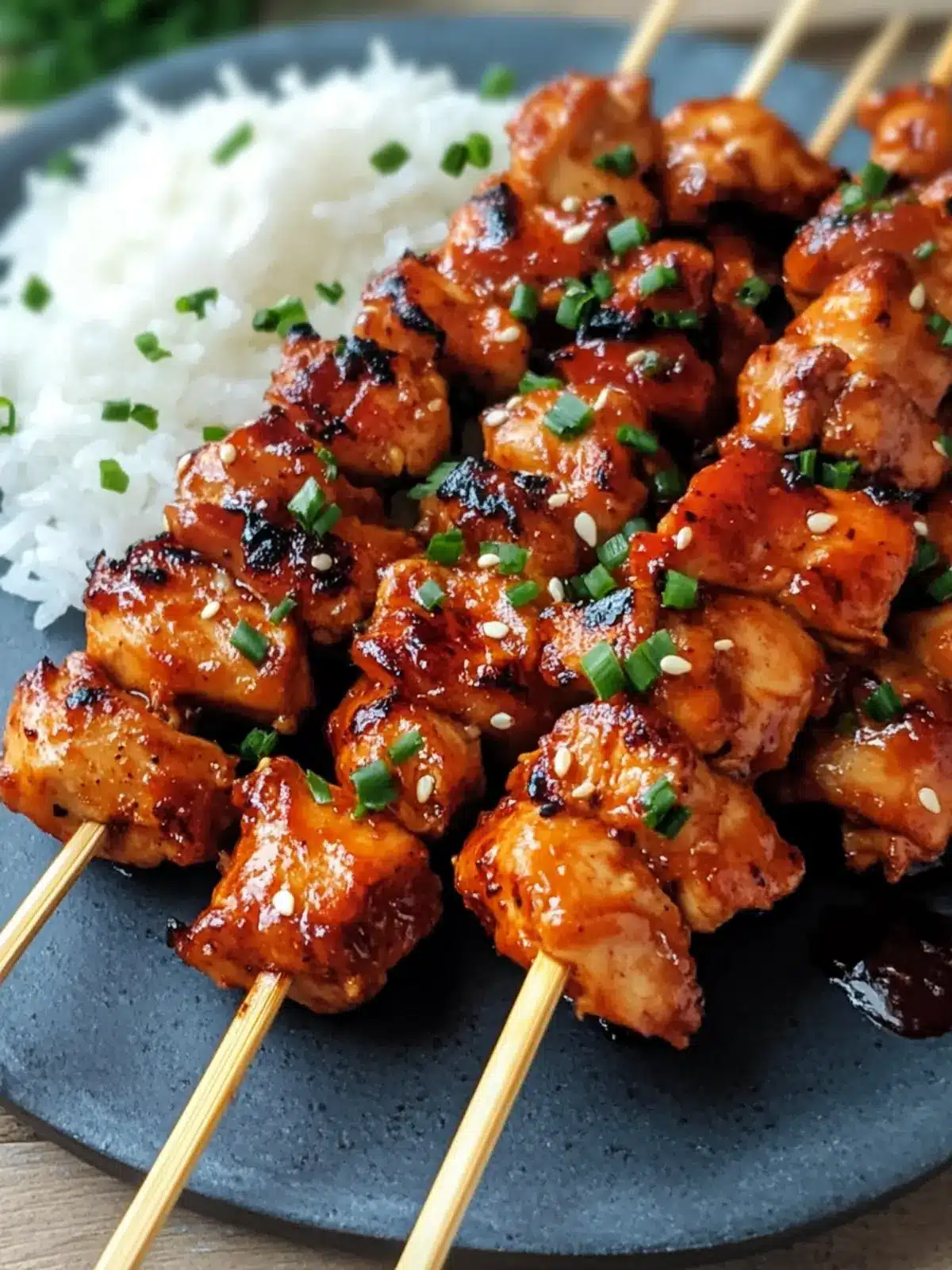 Korean Chicken Skewers
