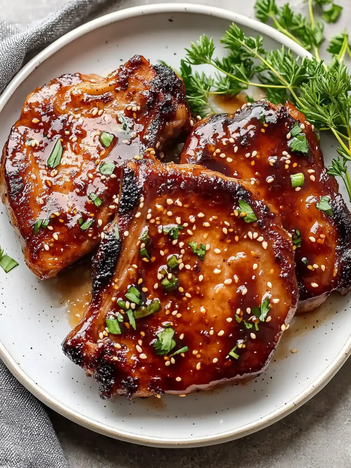 Savory Glazed Korean-Style Pork Chops in Just 30 Minutes Glazed Korean-Style Pork Chops