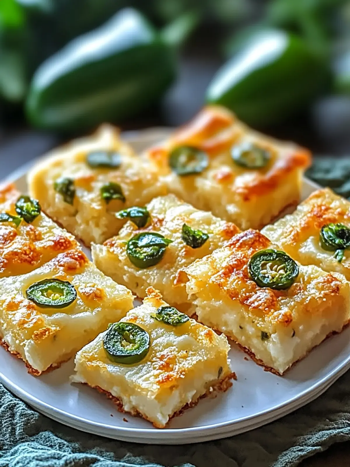 Spicy Jalapeño Cheese Squares for Irresistible Snacking Jalapeño Cheese Squares