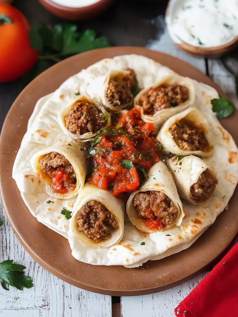 Ground Meat Wrapped in Lavash