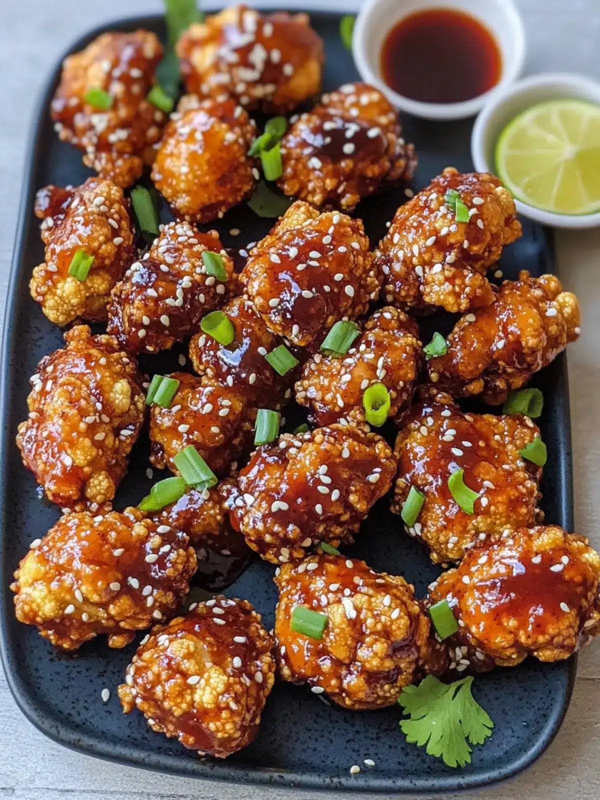 Teriyaki Cauliflower Wings