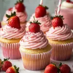 Irresistible Strawberry Milkshake Cupcakes for Summer Bliss Strawberry Milkshake Cupcakes