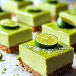 Avocado Lime Cheesecake Bars