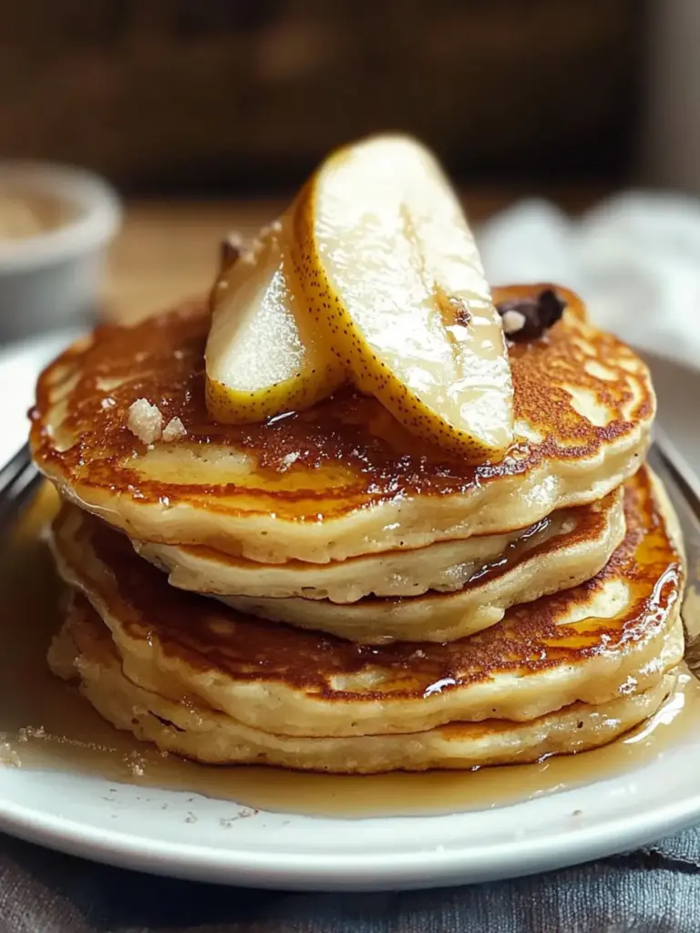 Pear Cardamom Pancakes