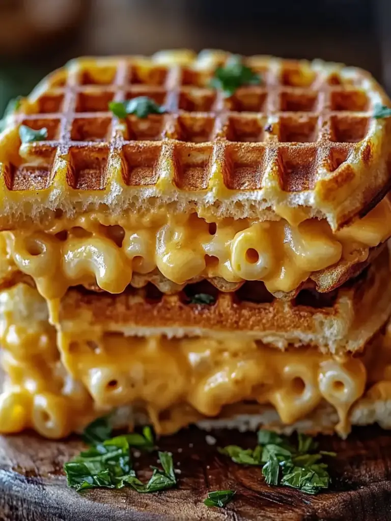 Mac & Cheese Waffle Sandwich