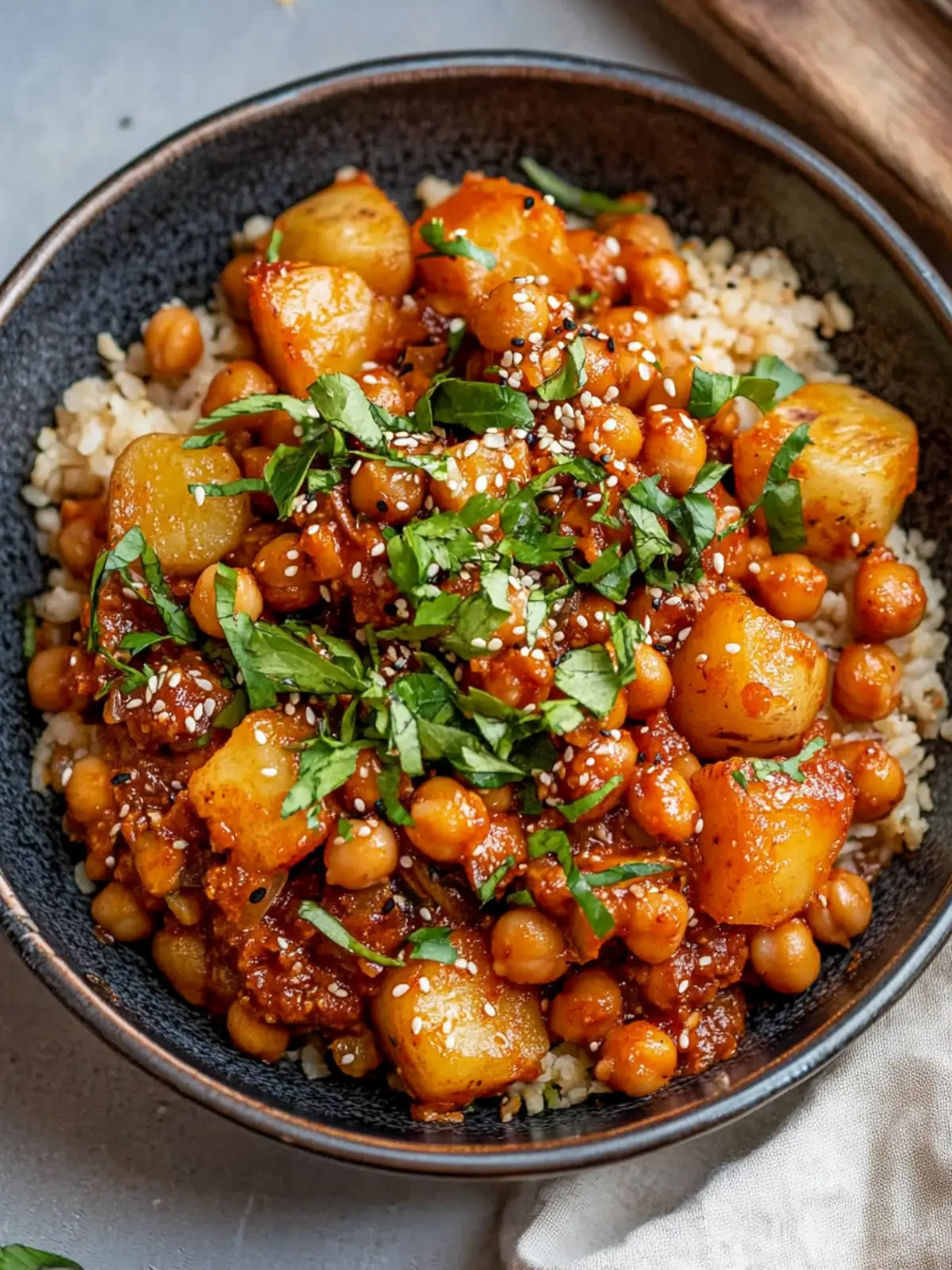 Gochujang Potatoes and Chickpeas: Your New Weeknight Hero Gochujang Potatoes and Chickpeas