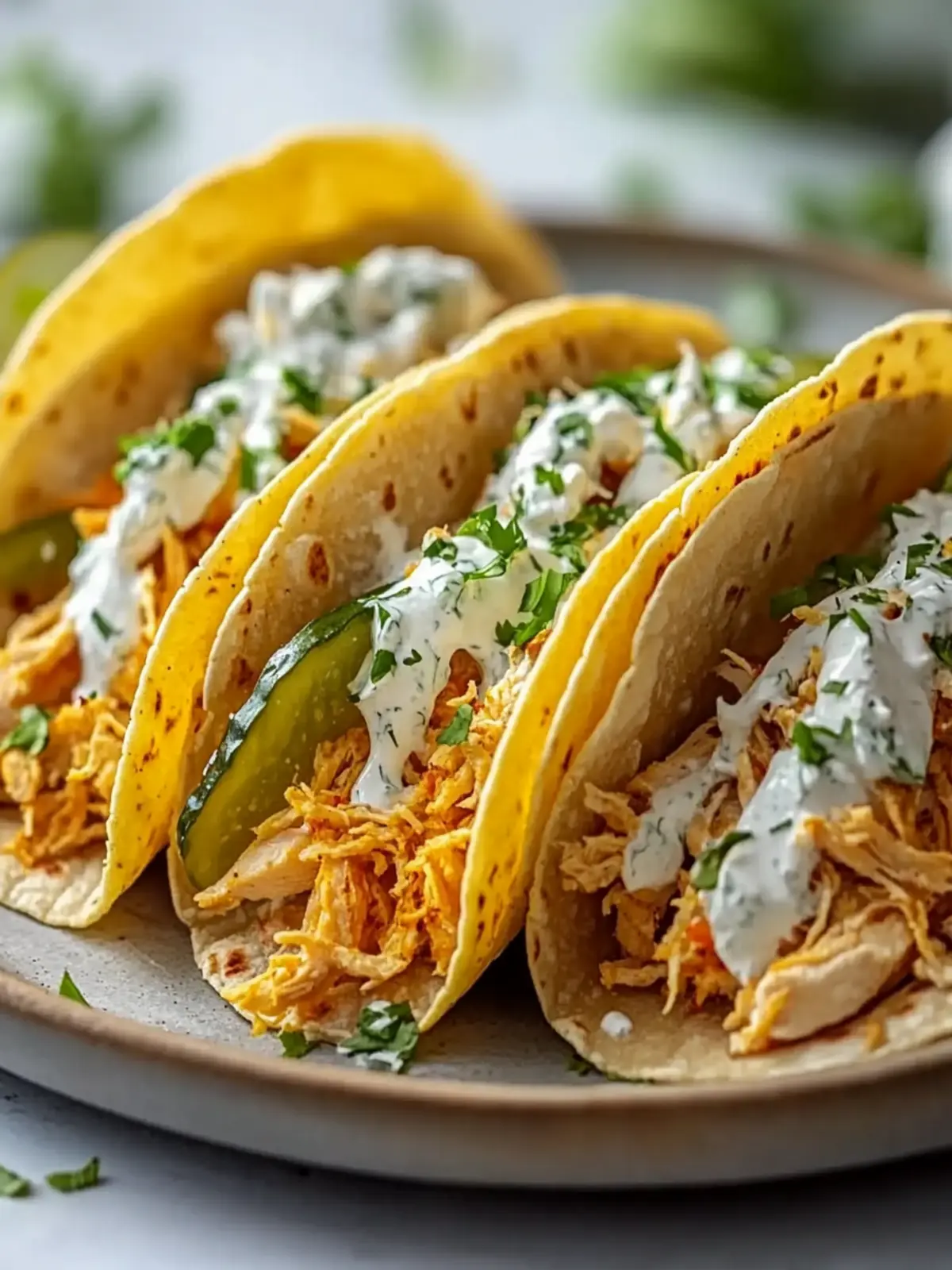 Crispy Dill Pickle Ranch Smash Chicken Tacos You’ll Love Crispy Dill Pickle Ranch Smash Chicken Tacos