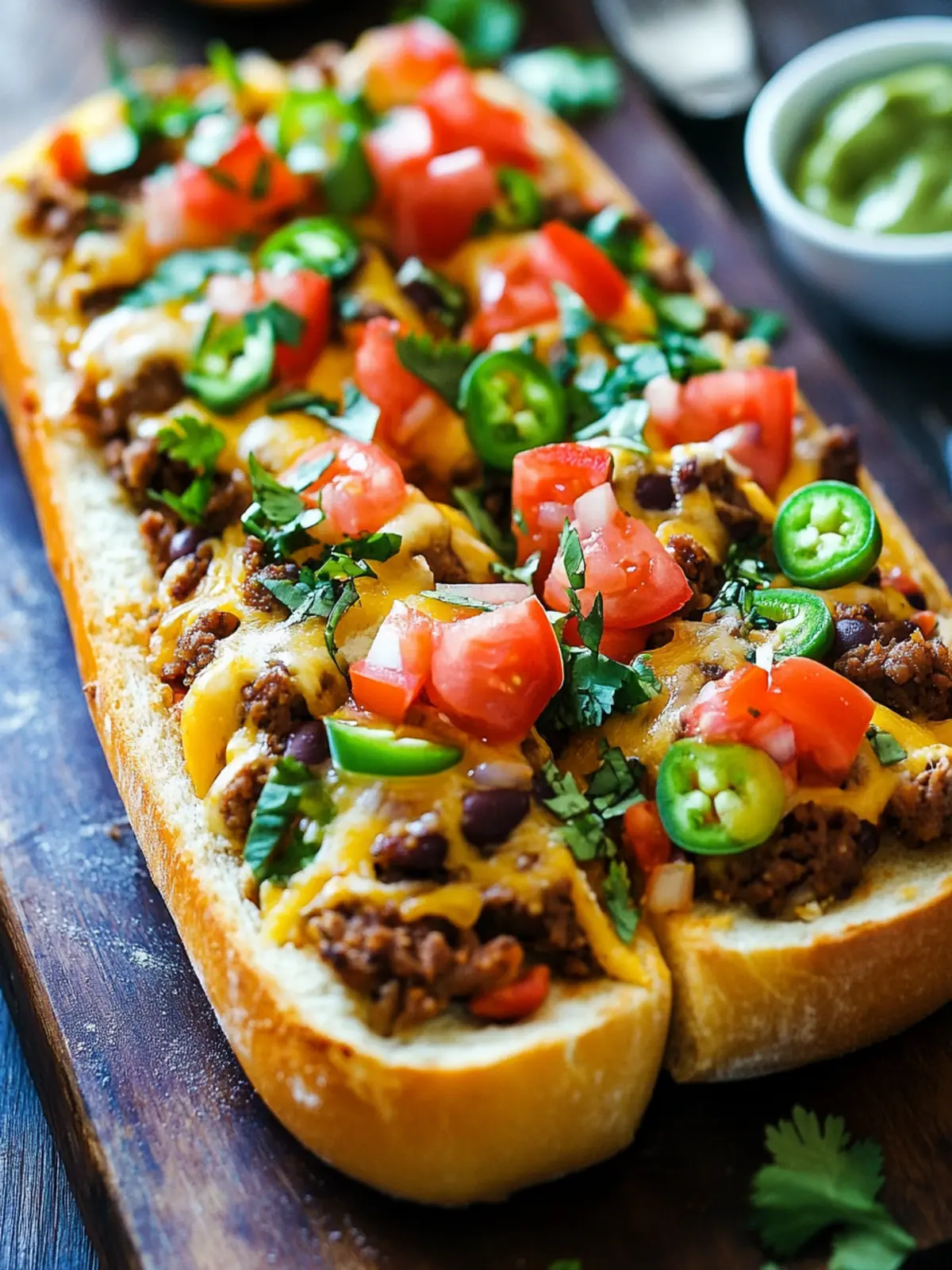 Taco French Bread Pizza