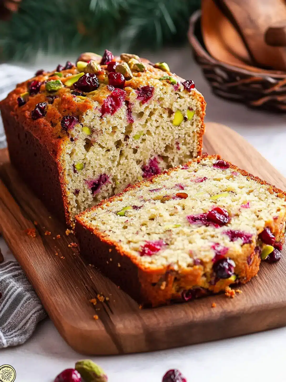 Cranberry Pistachio Bread