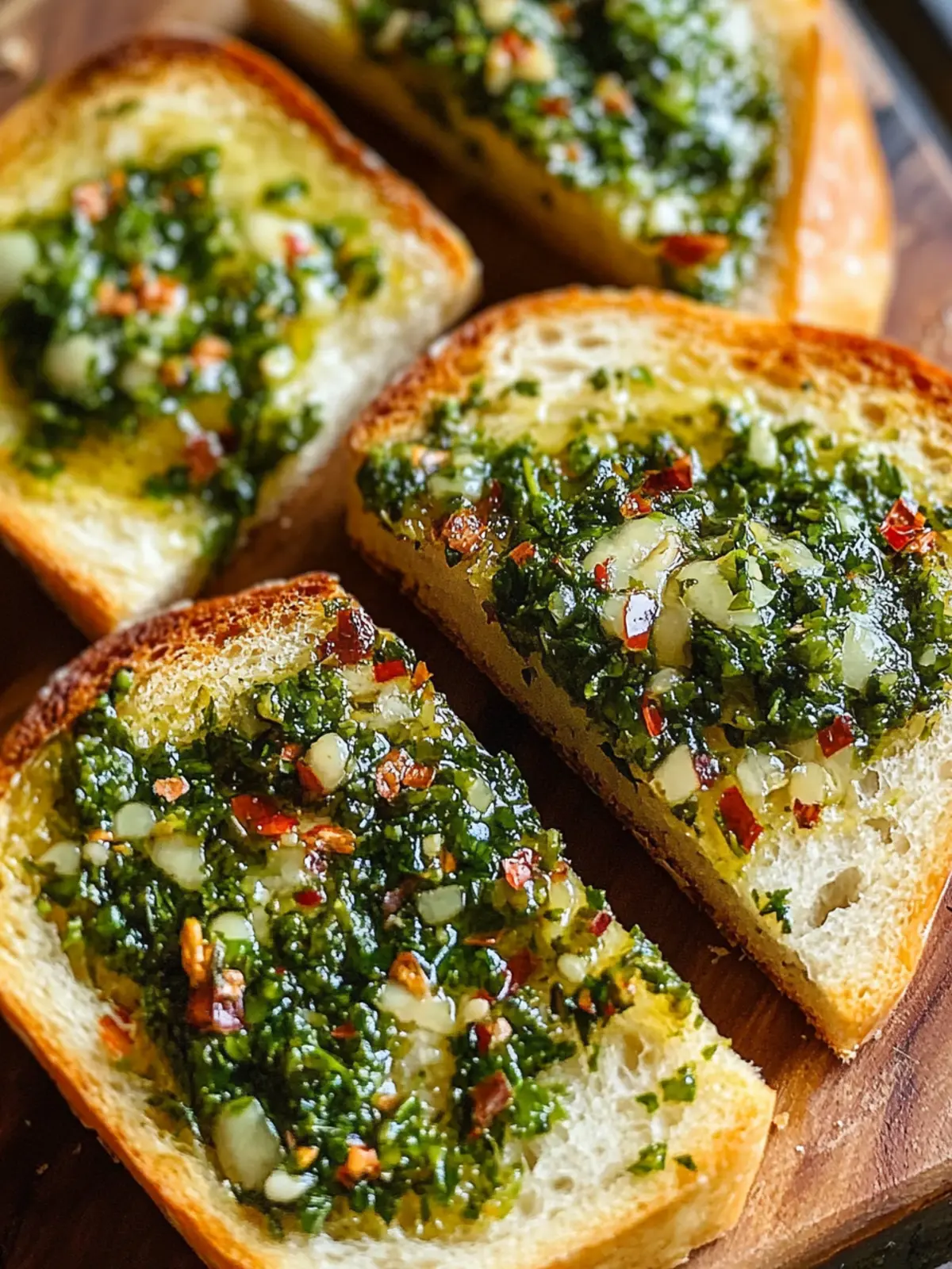Chimichurri Garlic Bread