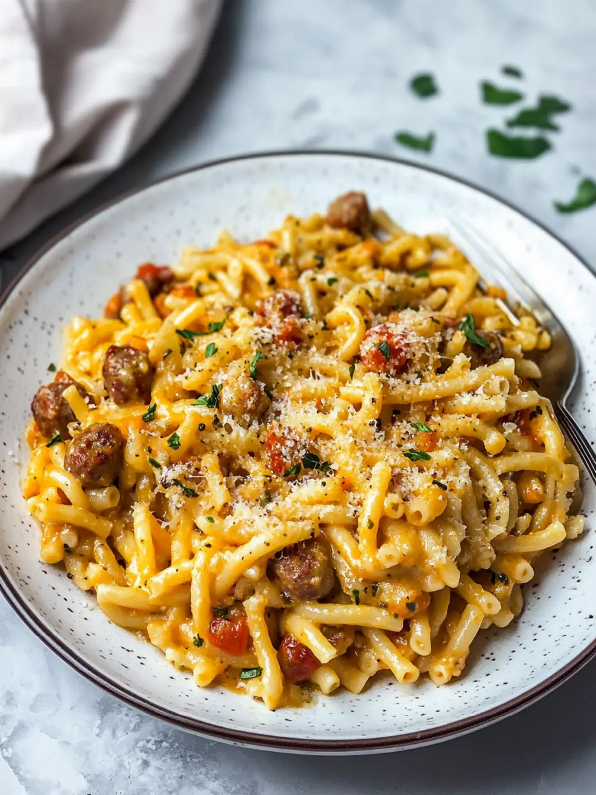 Creamy Chorizo Sausage Pasta