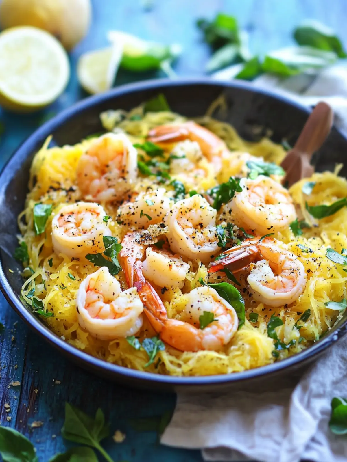 Shrimp Scampi Spaghetti Squash