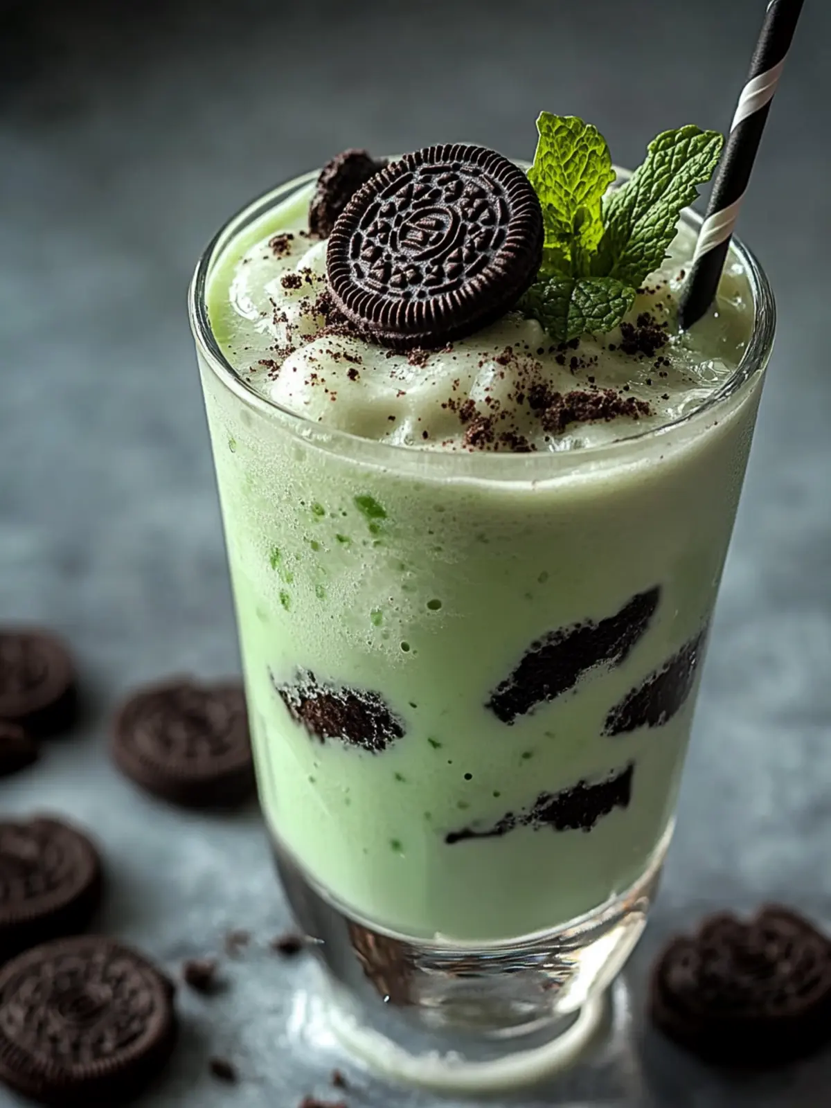 Minty Oreo Milkshake