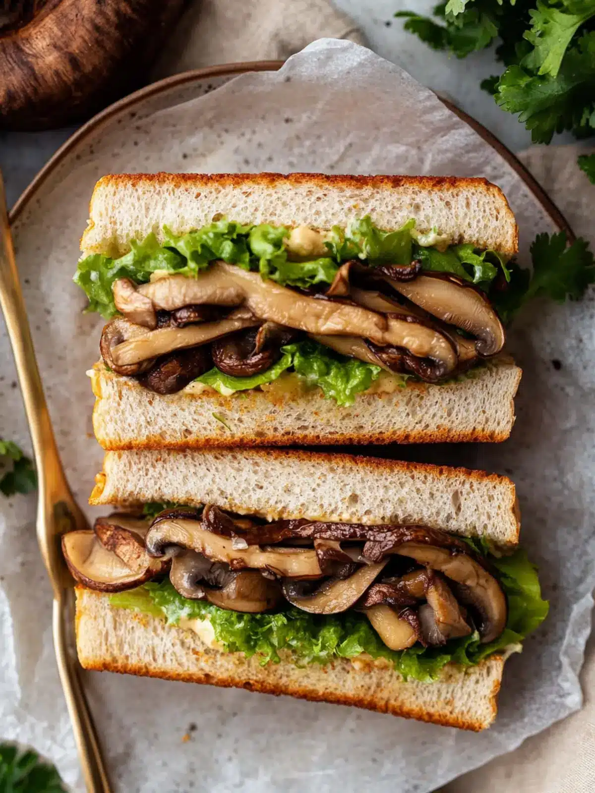 Oyster Mushroom Sandwiches