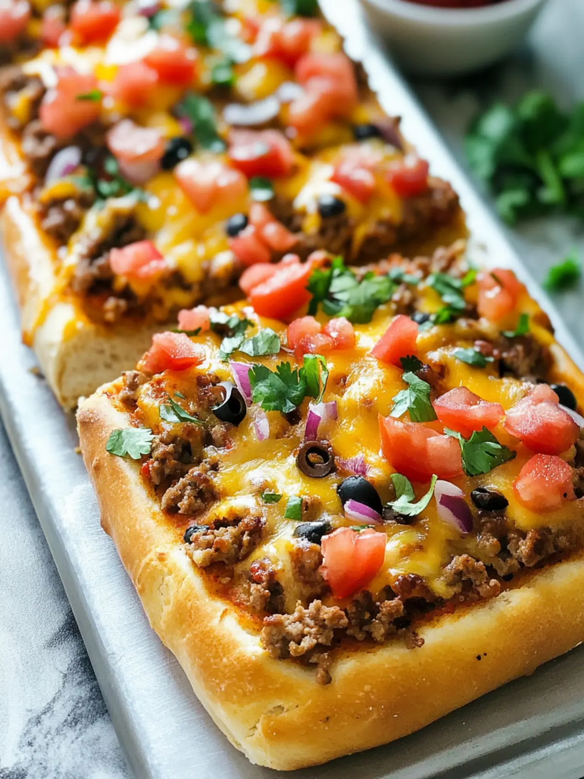 Taco French Bread Pizza